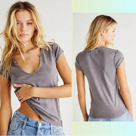 We The Free Tops - We The Free blue Short Sleeve Tee